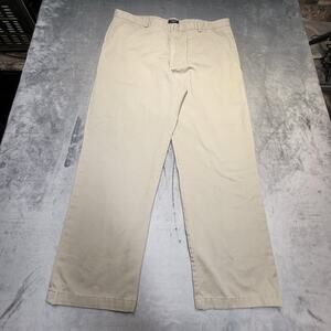 Vintage Dockers Pants Mens 40x31Khaki Flat Front Classic Fit Cotton Chinos